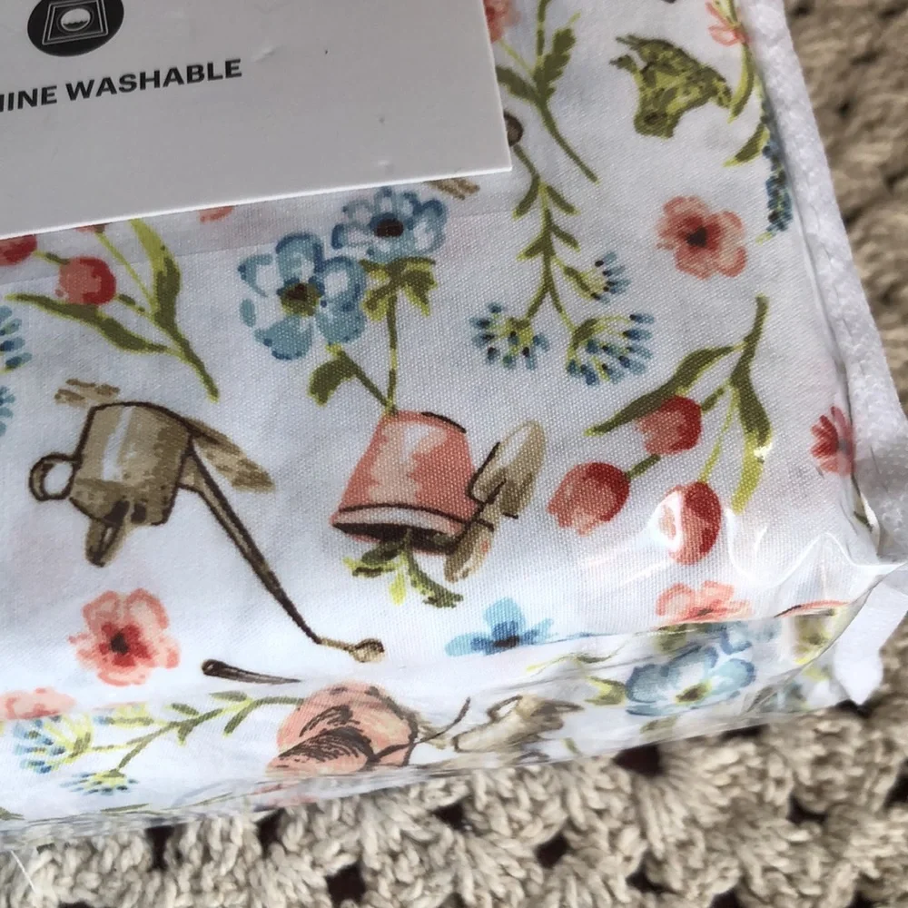 Martha Stewart Everyday Garden Print Queen Sheet Set